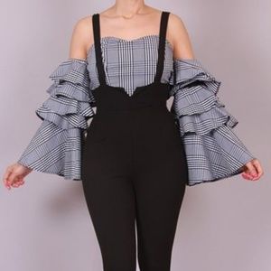 Black Jumpsuit "Sexy Overalls "